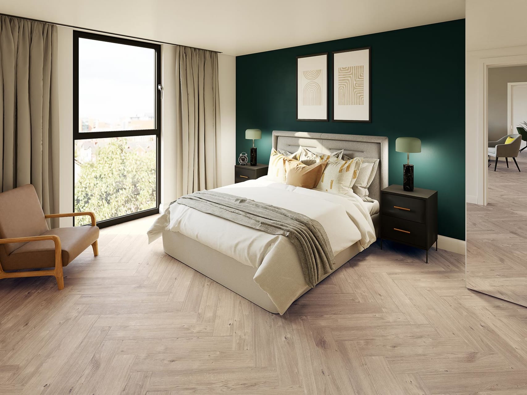 Scandi Oak SB5W3085 | Commercial click LVT flooring from Amtico